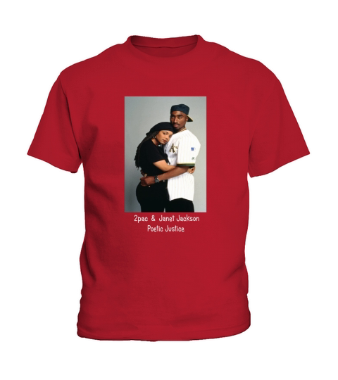 TUPAC 2PAC & JANET JACKSON POETIC JUSTICE Kids T-Shirt