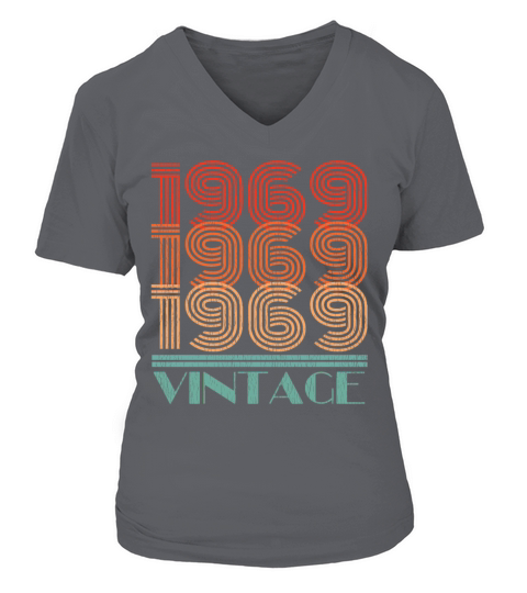 Vintage Colors 1969 Distressed Couple Matching Out Women's V-Neck T-shirt