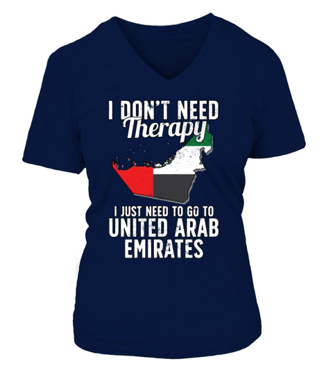 United Arab Emirates flag I Arab Souvenirs Women's V-Neck T-shirt