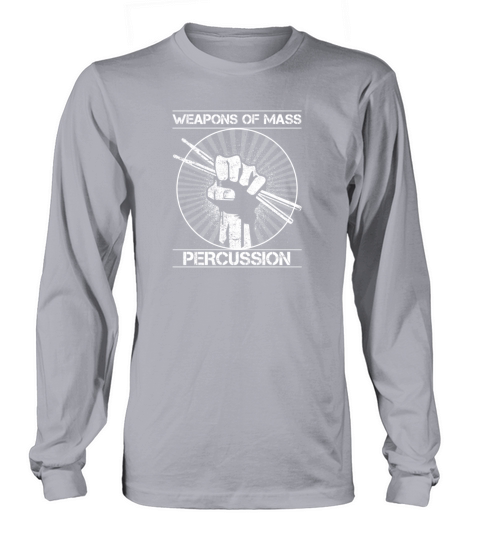 drummers weapons of mass percussion funny novelty Women's Long Sleeve