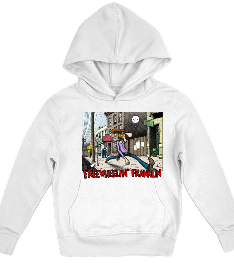 Fabulous Furry Freak Brothers Freewheelin Franklin Kids Hoodie