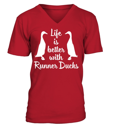 Runner ducks poultry gift duck owner Men's V-Neck T-shirt