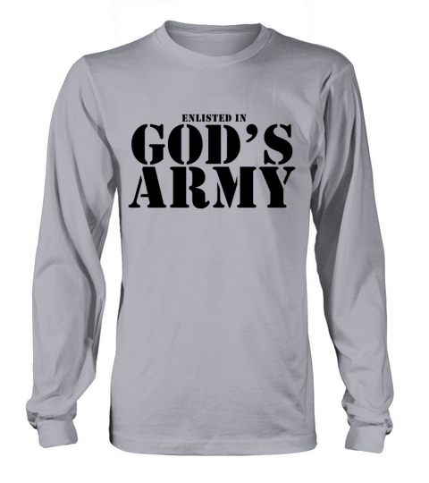GODS ARMY JESUS CHRISTIAN GOD RELIGION FUN christi Men's Long Sleeve