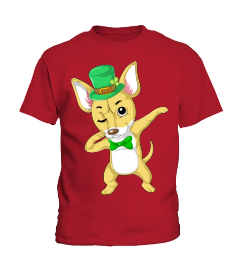 dabbing chihuahua st patricks day Kids T-Shirt