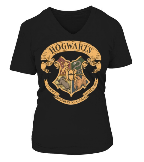 Harry Potter Hogwarts Coat of Arms small Women's V-Neck T-shirt