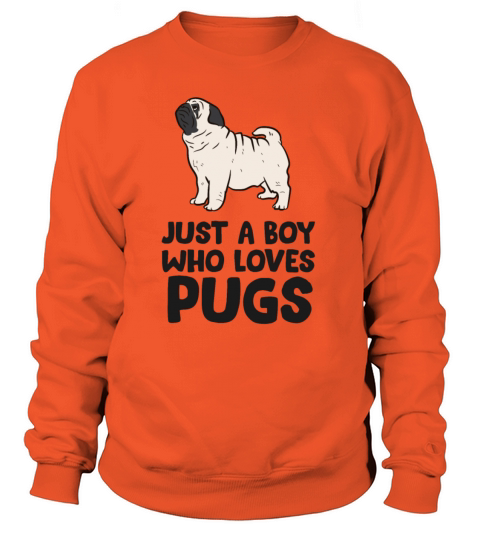 Just a Boy Who Loves Pugs Women's Sweatshirt