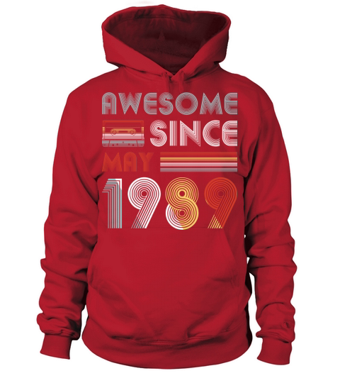 Vintage Awesome Since May 1989 30th Birthday Women's Hoodie