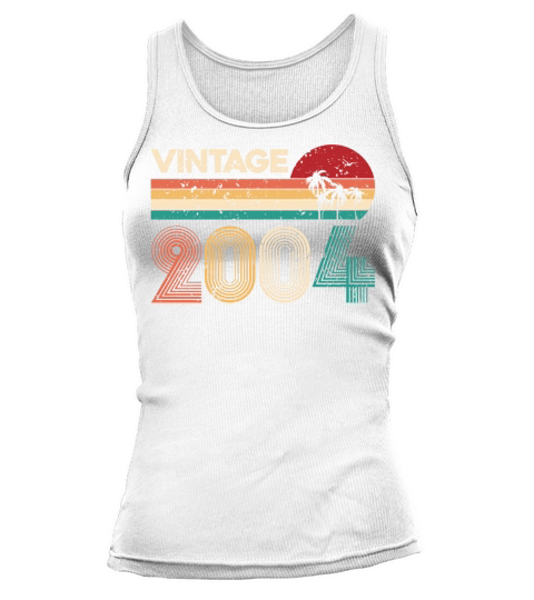 Vintage 2004 Retro Birthday Gift Men Woman Gifts Tank top Woman