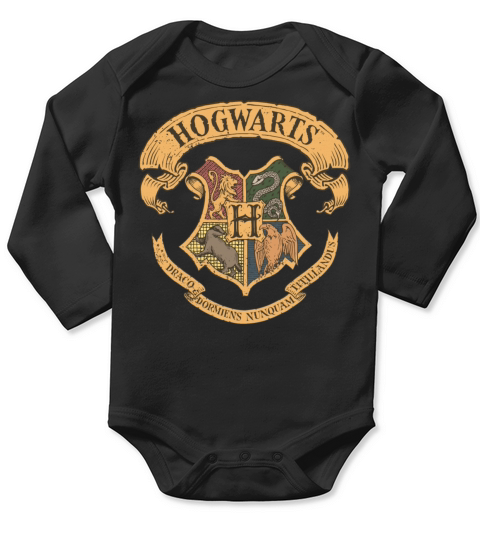 Harry Potter Hogwarts Coat of Arms small Long Sleeve Baby One-Piece