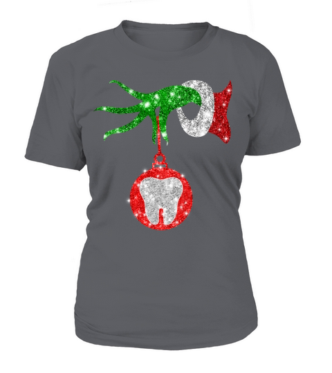 Nurse Grinch hand holding clinic dental ornament T-Shirt Woman