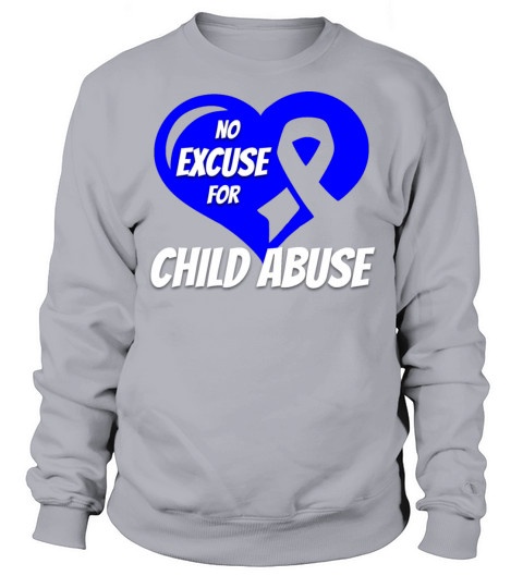 No Excuse For Child Abuse Men's Sweatshirt