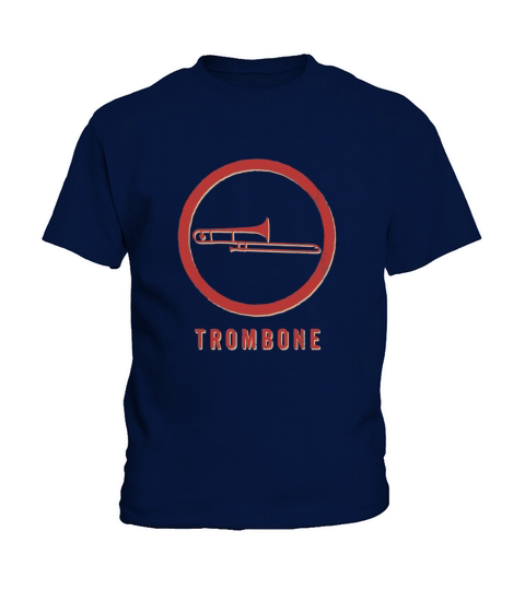 Vintage Trombone Player Music Retro Gift Kids T-Shirt