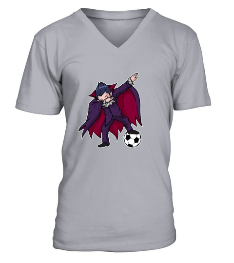 Funny Dabbing Vampire Soccer Gift Idea Men's V-Neck T-shirt