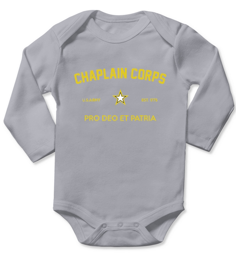 US Army Chaplain Corps Long Sleeve Baby One-Piece