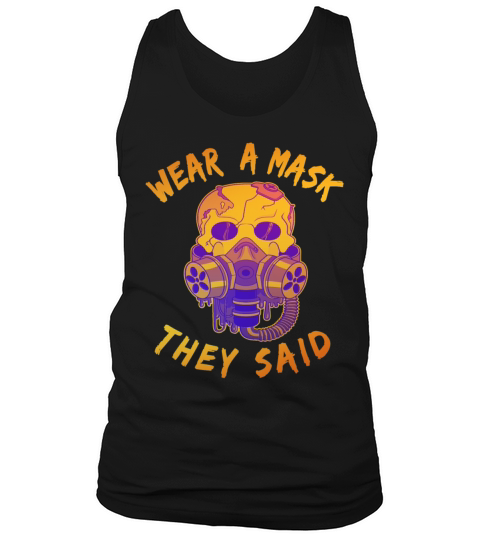 Gasmask Skull Horror gas mask gift Men's Tank Top