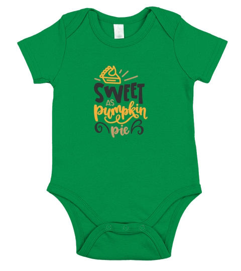 Sweet as pumpkin pie Short Sleeve Baby One-Piece