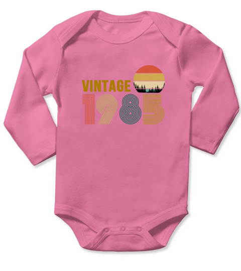 vintage 1985 Long Sleeve Baby One-Piece