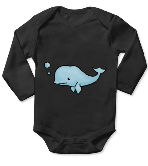 Whale Long Sleeve Baby One-Piece