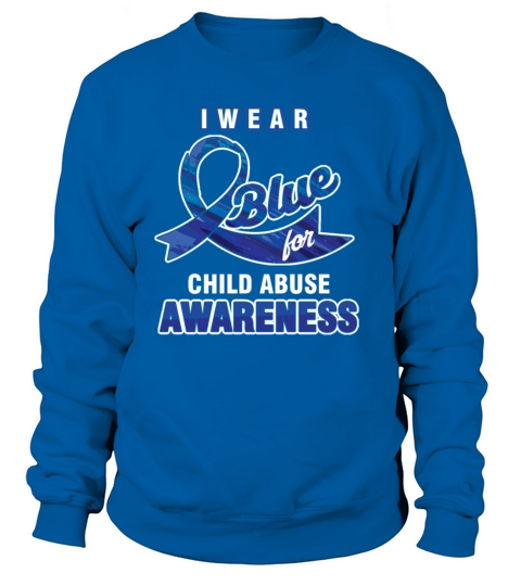 Stop Crime Child Abuse Prevention Month Gift I Women's Sweatshirt
