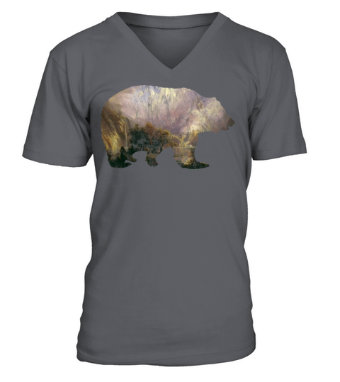 Bear Mountains Vintage Gift Idea Men's V-Neck T-shirt