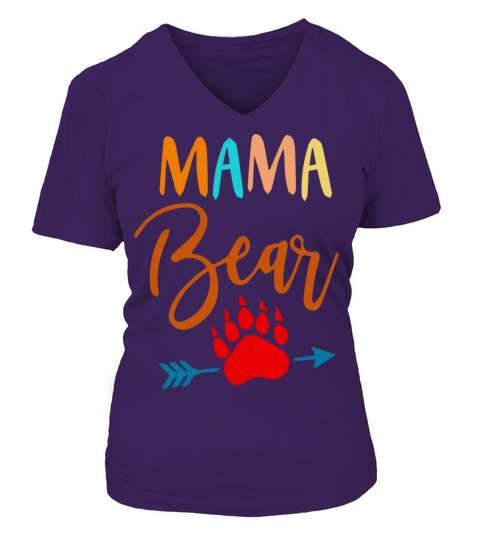 Legendary Animals Grizzly mama Bear Women's V-Neck T-shirt