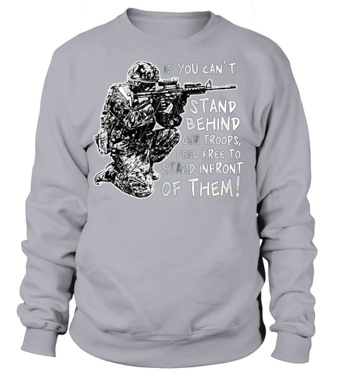 Stand Behind Our Troops Canadian Military Women's Sweatshirt
