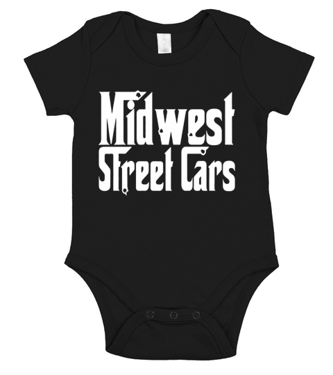 Midwest Street Cars Automotive t-shirts Short Sleeve Baby One-Piece