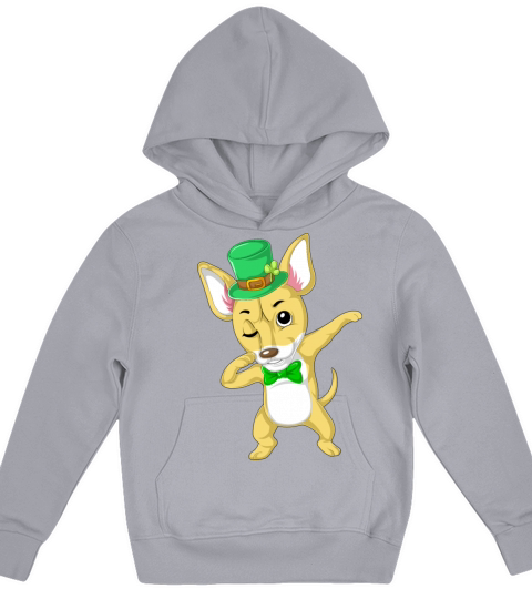 dabbing chihuahua st patricks day Kids Hoodie
