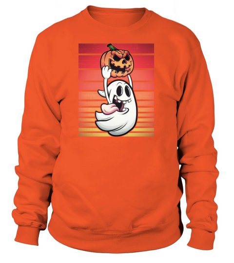 Halloween Ghost Pumpkin Funny funny Women's Sweatshirt