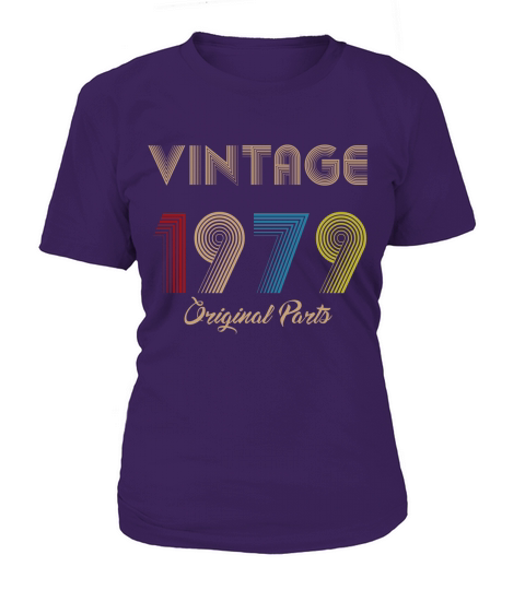 Vintage 1979 Original Parts 43rd Birthday Gifts T-Shirt Woman