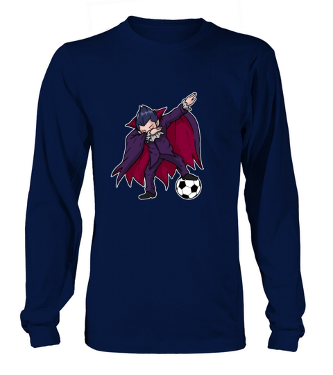 Funny Dabbing Vampire Soccer Gift Idea Women's Long Sleeve
