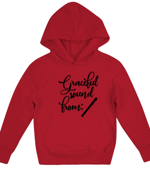 Flute Great music with the flute Kids Hoodie