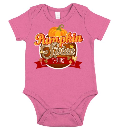 Pumpkin Spice T-shirt Short Sleeve Baby One-Piece