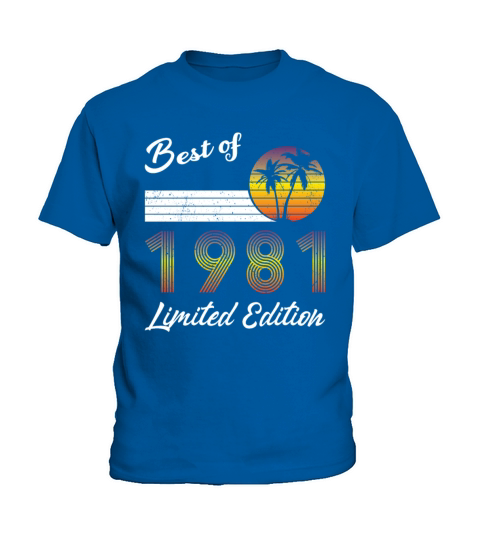 40th birthday best of 1981 limited edition Kids T-Shirt