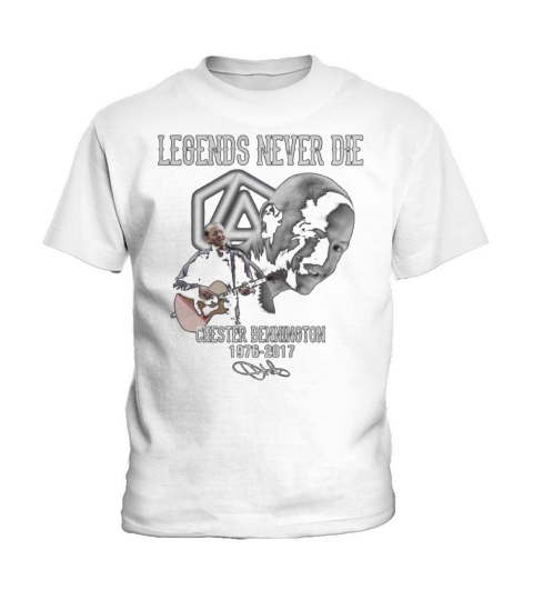 Legends Never Die Chester Bennington 1976 – 2017 Signature shirt Kids T-Shirt