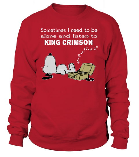 Manchmal muss ich alleine sein und King Crimson zuhören Sweatshirt Unisex