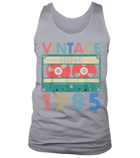 Retro Vintage June 1985 birthday Men's Tank Top