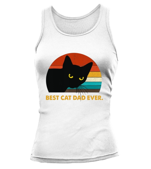 Best Cat Dad Ever Vintage Mens Tank top Woman
