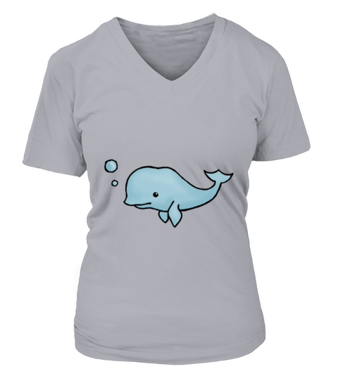 Whale Women's V-Neck T-shirt