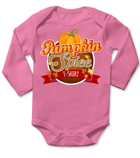 Pumpkin Spice T-shirt Long Sleeve Baby One-Piece