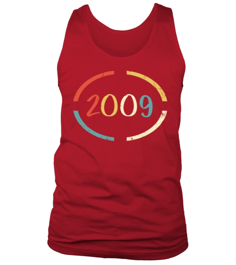 Retro Birthday Gift - Vintage Born in 2009 Men's Tank Top