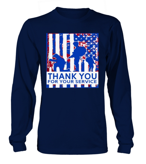 THANK FOR YOUR SERVICE Memorial Day Women's Long Sleeve