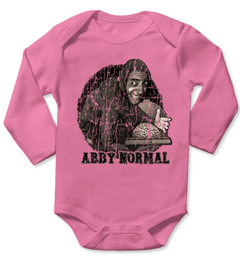 abby normal Vintage Long Sleeve Baby One-Piece