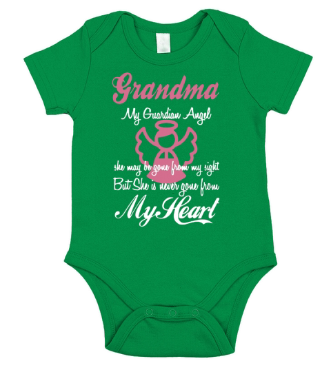 My Grandma Is My Guardian Angel T-Shirt Short Sleeve Baby One-Piece
