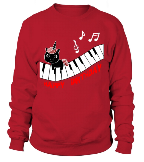 Piano Unicorn piano funny animals music Birthday Women's Sweatshirt