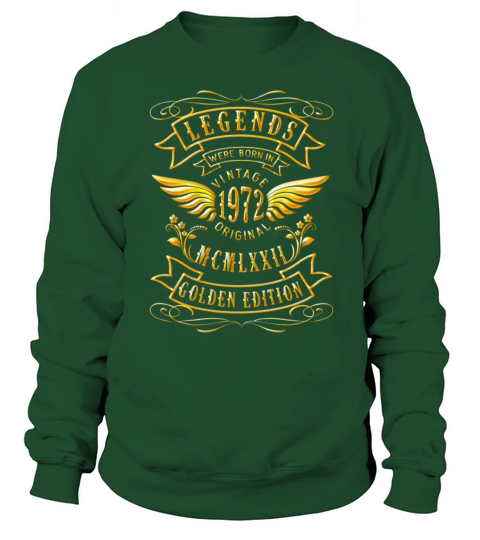 50th Birthday Original Vintage 1972 Sweatshirt Unisex