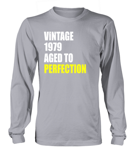 Vintage 1979 aged to perfection 42 birthday gift Men's Long Sleeve