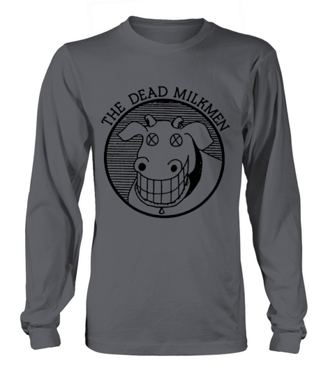 DEAD MILKMEN COW LOGO WHITE Licensed Adult cow Women's Long Sleeve