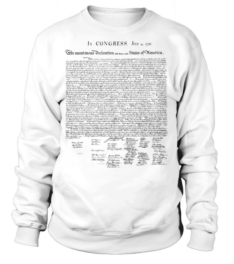 United States Declaration of Independence Women's Sweatshirt