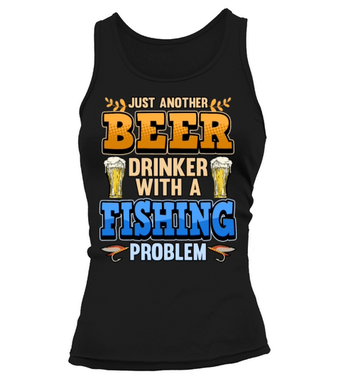 Angler Beer Drinker Fish Funny Saying Gift Women's Tank Top